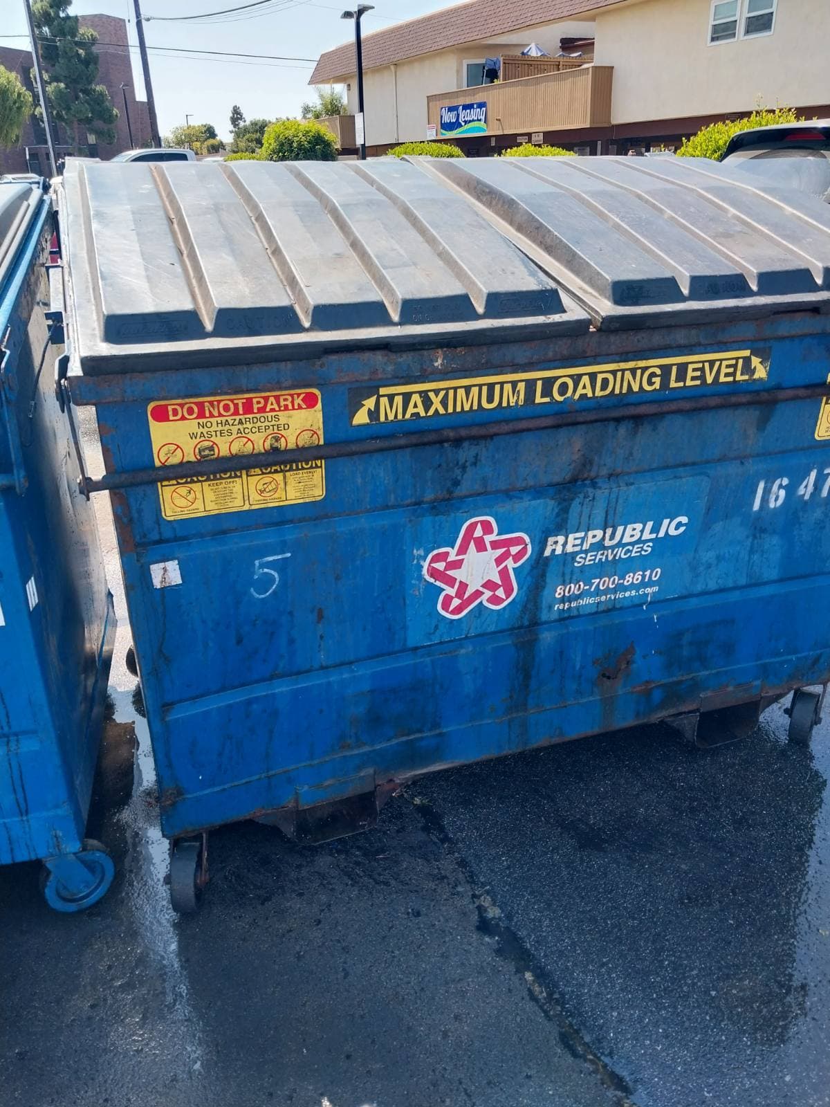 Dumpster Area Revitalization with Pressure Washing image